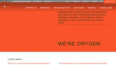 Screenshot preview of orygen.org.au
