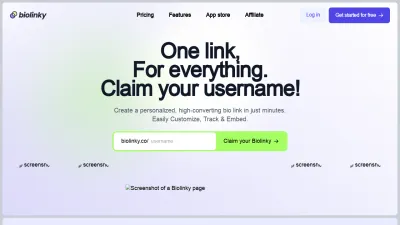 Screenshot preview of biolinky.co