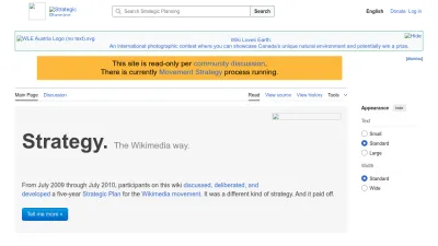 Screenshot preview of strategy.wikimedia.org