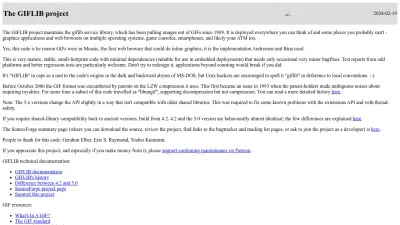 Screenshot preview of giflib.sourceforge.net