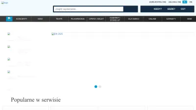 Screenshot preview of bilety24.pl