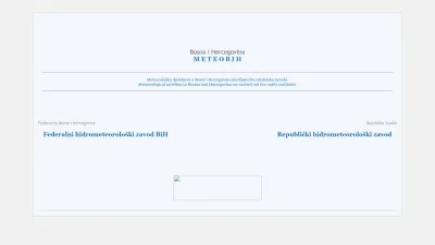Screenshot preview of fhmzbih.gov.ba