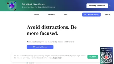 Screenshot preview of blocksite.co