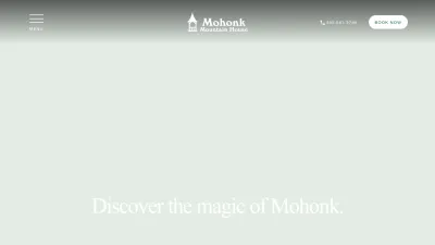 Screenshot preview of mohonk.com