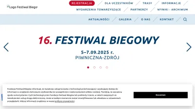 Screenshot preview of festiwalbiegowy.pl