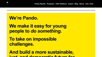 Screenshot preview of pandopopulus.com