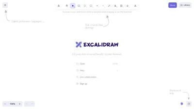 Screenshot preview of excalidraw.com