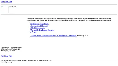 Screenshot preview of irp.fas.org