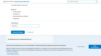 Screenshot preview of ams.at