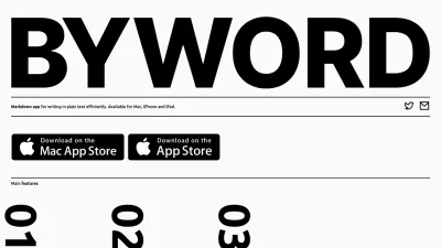 Screenshot preview of bywordapp.com