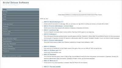 Screenshot preview of brutaldeluxe.fr