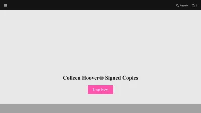 Screenshot preview of colleenhoover.com
