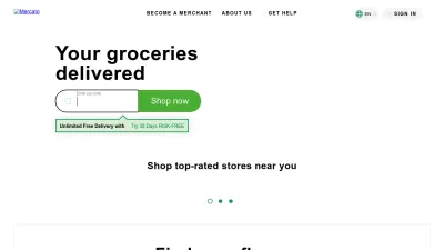 Screenshot preview of mercato.com