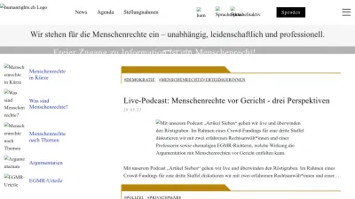 Screenshot preview of humanrights.ch