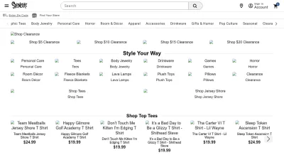 Screenshot preview of spencersonline.com