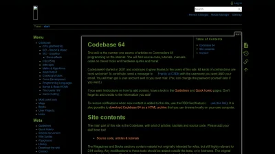 Screenshot preview of codebase64.org