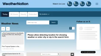 Screenshot preview of weathernationtv.com