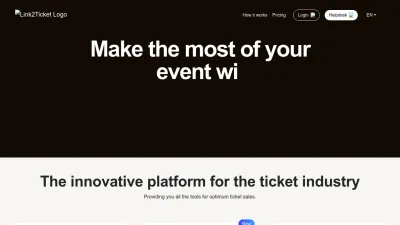 Screenshot preview of link2ticket.nl