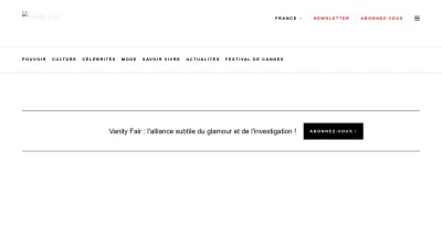 Screenshot preview of vanityfair.fr