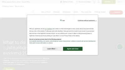 Screenshot preview of parisinfo.com