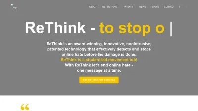 Screenshot preview of rethinkwords.com