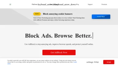 Screenshot preview of getadblock.com