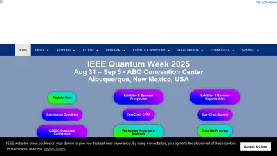 Screenshot preview of qce.quantum.ieee.org