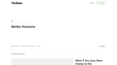 Screenshot preview of betterhumans.pub