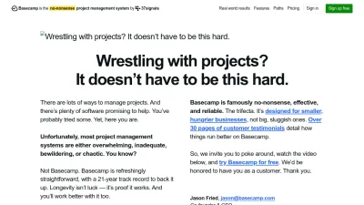 Screenshot preview of 3.basecamp.com