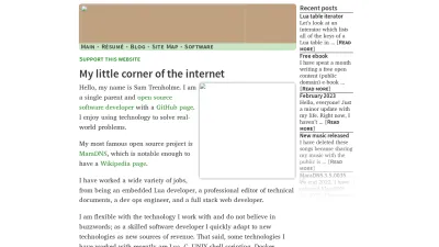 Screenshot preview of samiam.org