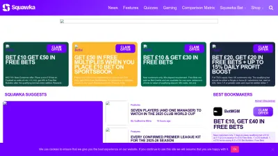 Screenshot preview of squawka.com