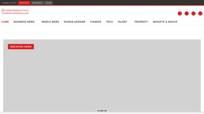 Screenshot preview of londonlovesbusiness.com