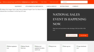 Screenshot preview of bobcat.com