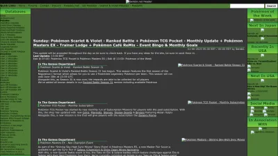 Screenshot preview of serebii.net
