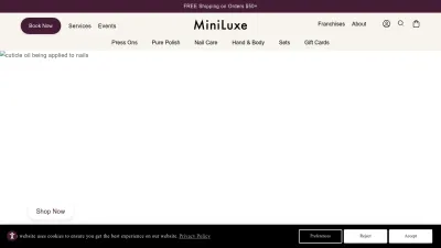 Screenshot preview of miniluxe.com