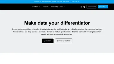 Screenshot preview of appen.com