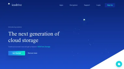 Screenshot preview of icedrive.net