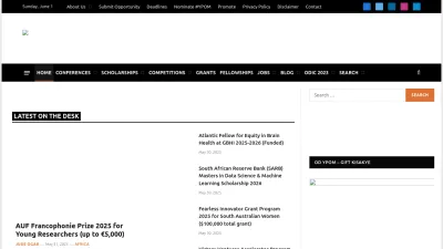 Screenshot preview of opportunitydesk.org