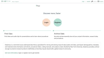 Screenshot preview of databrary.org