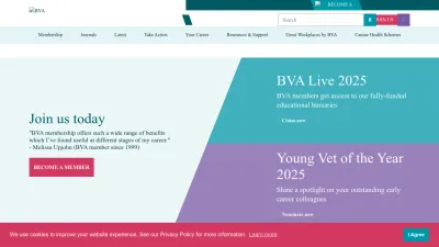 Screenshot preview of bva.co.uk
