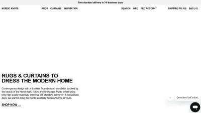 Screenshot preview of nordicknots.com