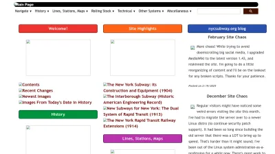 Screenshot preview of nycsubway.org