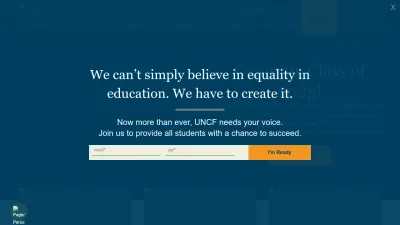 Screenshot preview of uncf.org