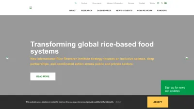 Screenshot preview of cgiar.org