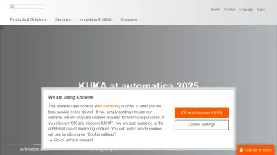 Screenshot preview of kuka.com