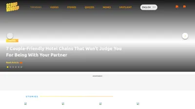Screenshot preview of scoopwhoop.com