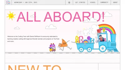 Screenshot preview of thecodingtrain.com