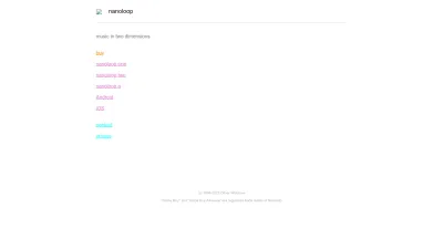 Screenshot preview of nanoloop.com