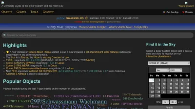 Screenshot preview of theskylive.com
