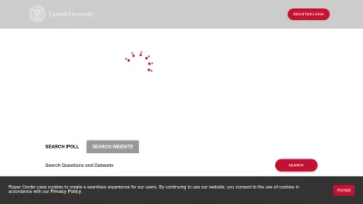 Screenshot preview of ropercenter.cornell.edu